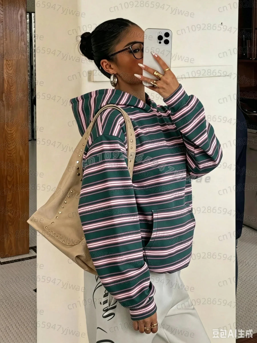 Dames-hoodie met camouflagepatroon en kangoeroezak