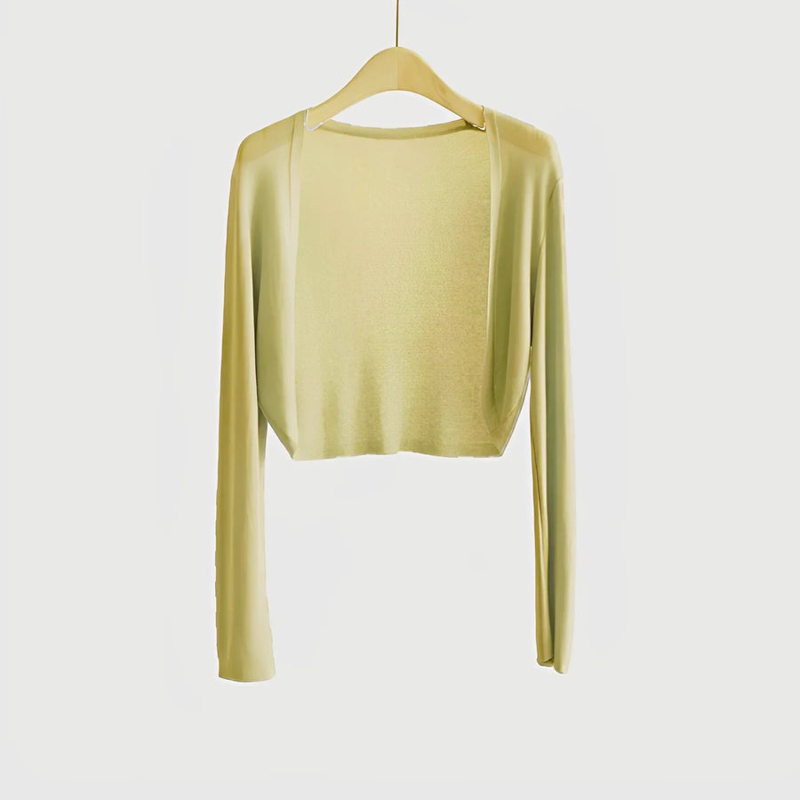 Damen Kurzarm Bolero Cardigan Strickjacke Leicht Sommerlich