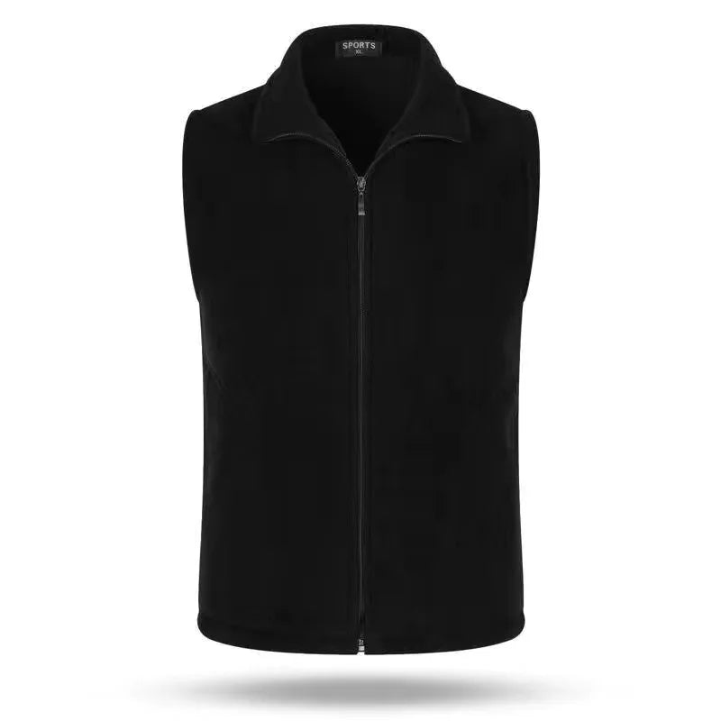 Fleecevest voor dames met rits, opstaande kraag, outdoor
