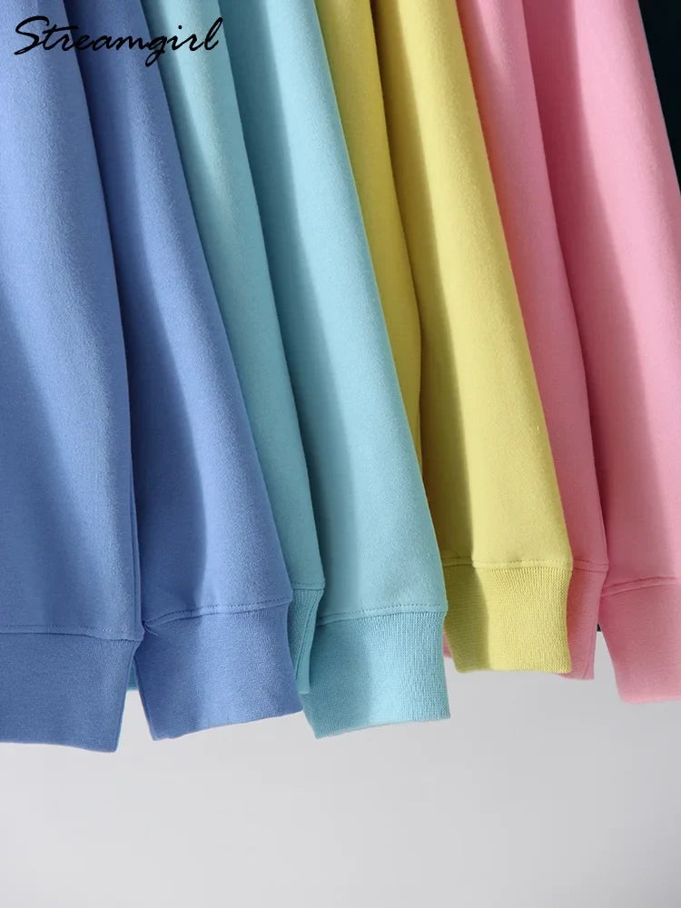 Unisex sweatshirt met lange mouwen, ronde hals, vrijetijdstrui