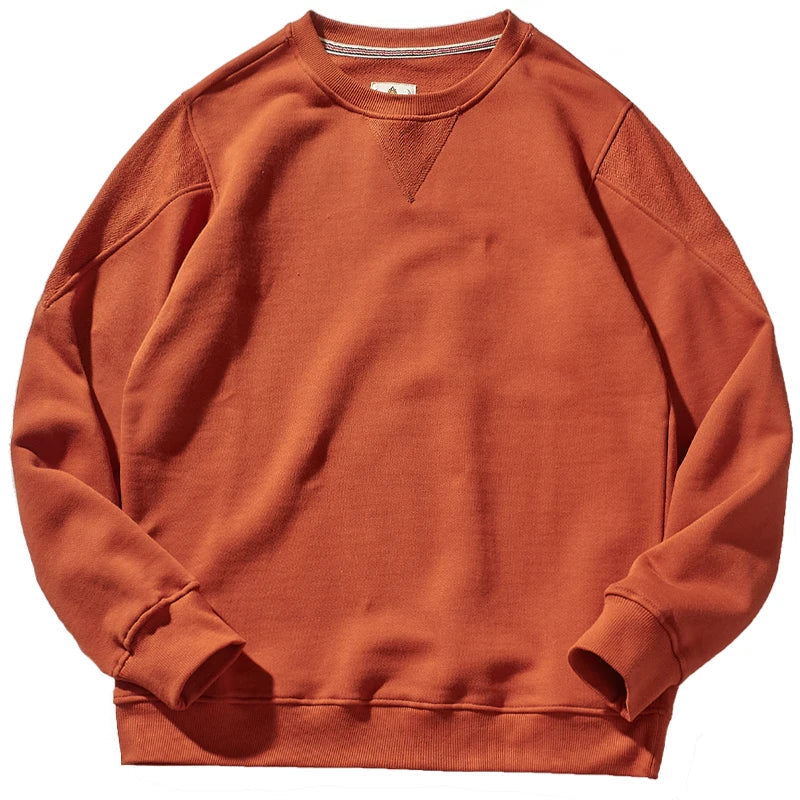 Heren sweatshirt met ronde hals, basic pullover in verschillende kleuren