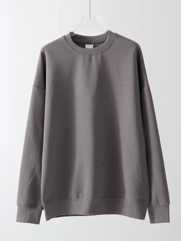 Unisex sweatshirt met lange mouwen, ronde hals, vrijetijdstrui