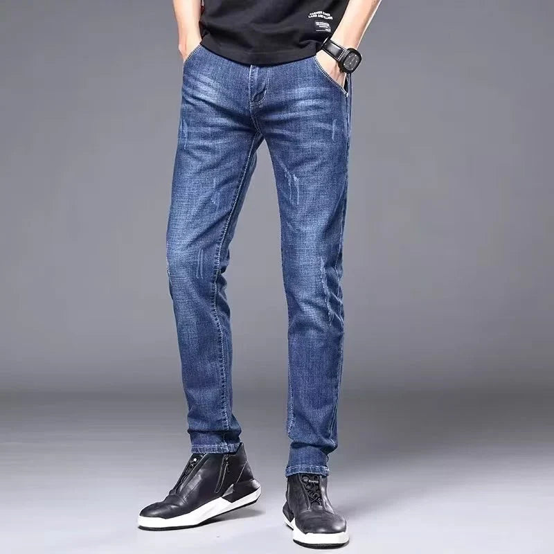 Herren Jeans Slim Fit im Used-Look – Schmale Passform für Männer