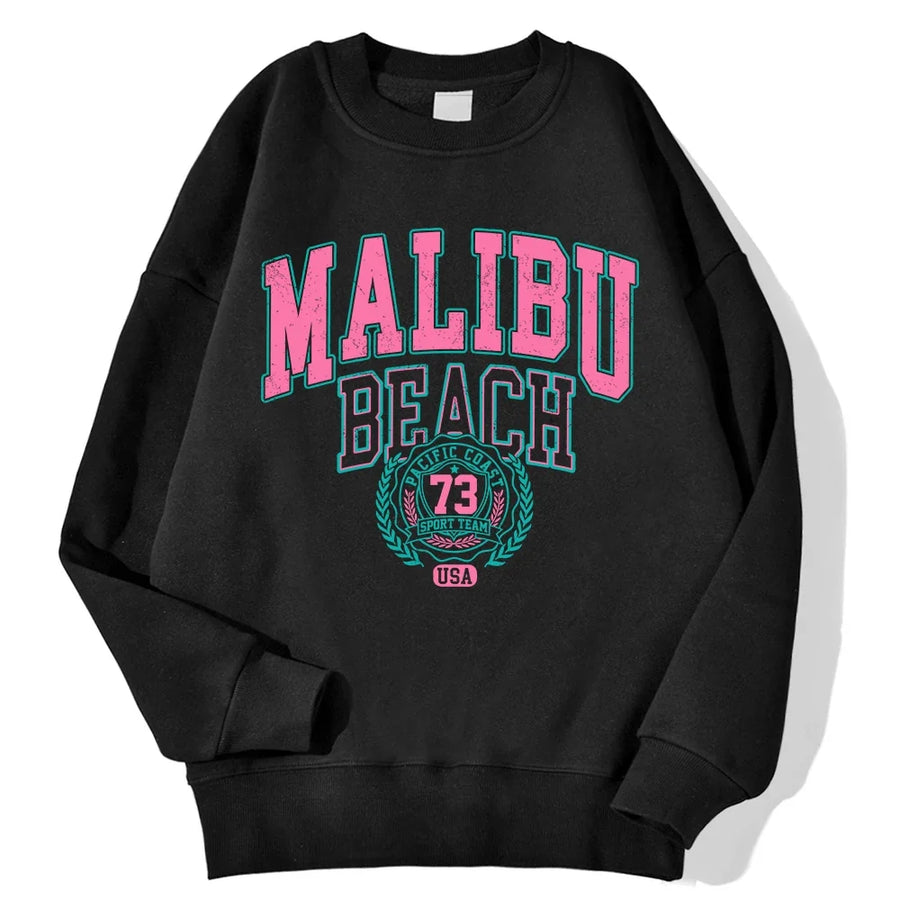 Unisex sweatshirt met lange mouwen, ronde hals en logo-opdruk, casual top