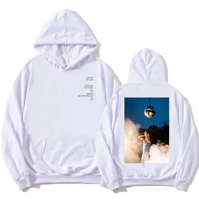 Hoodie Unisex mit Kapuze Kängurutasche und Rückendruck