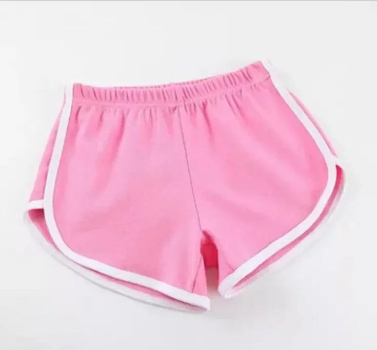 Sportshorts voor dames met witte zoom