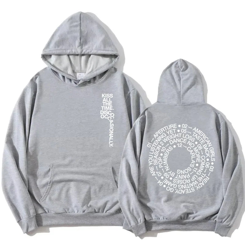 Hoodie Unisex mit Kapuze Kängurutasche und Rückendruck