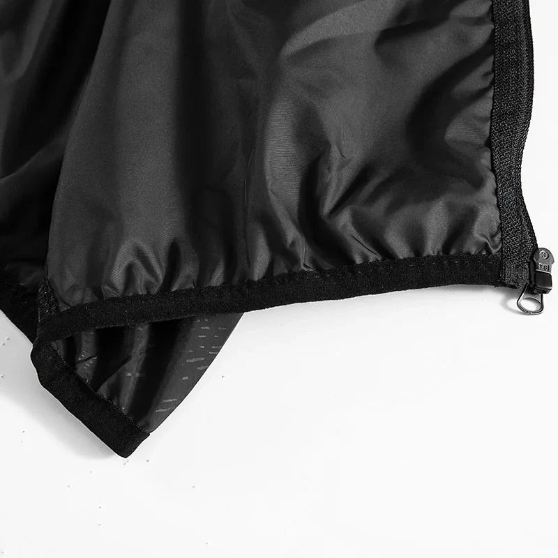 Unisex Leichte Kapuzenjacke Windbreaker mit Reißverschluss