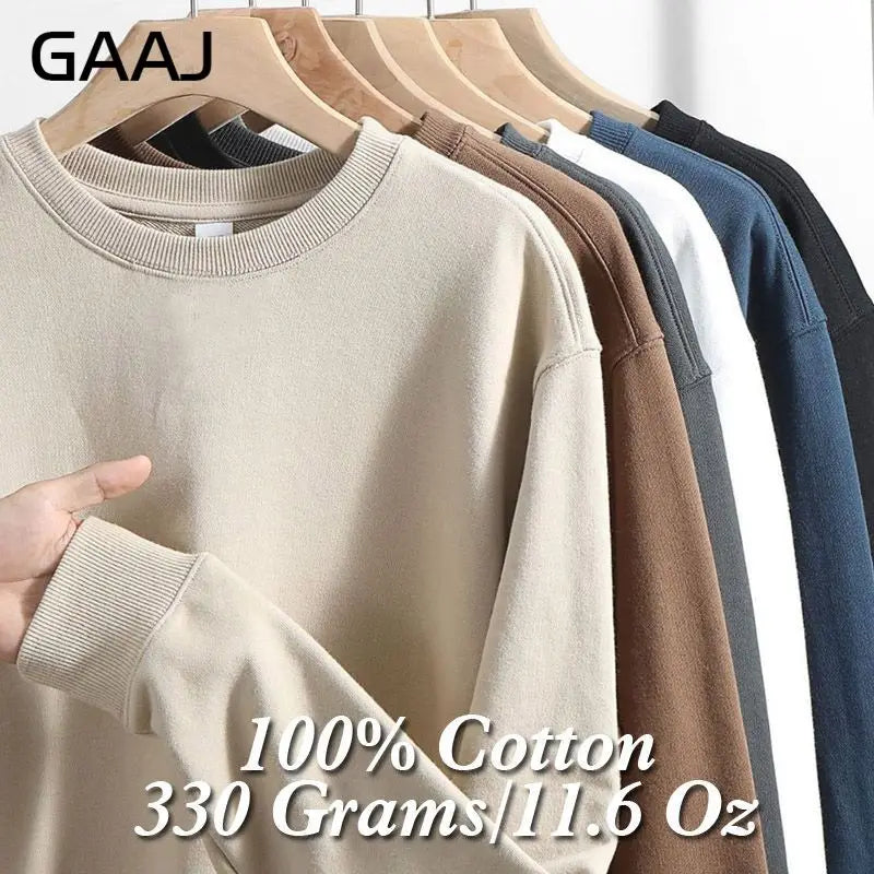 Uniseks sweatshirt met lange mouwen, ronde hals, basic trui