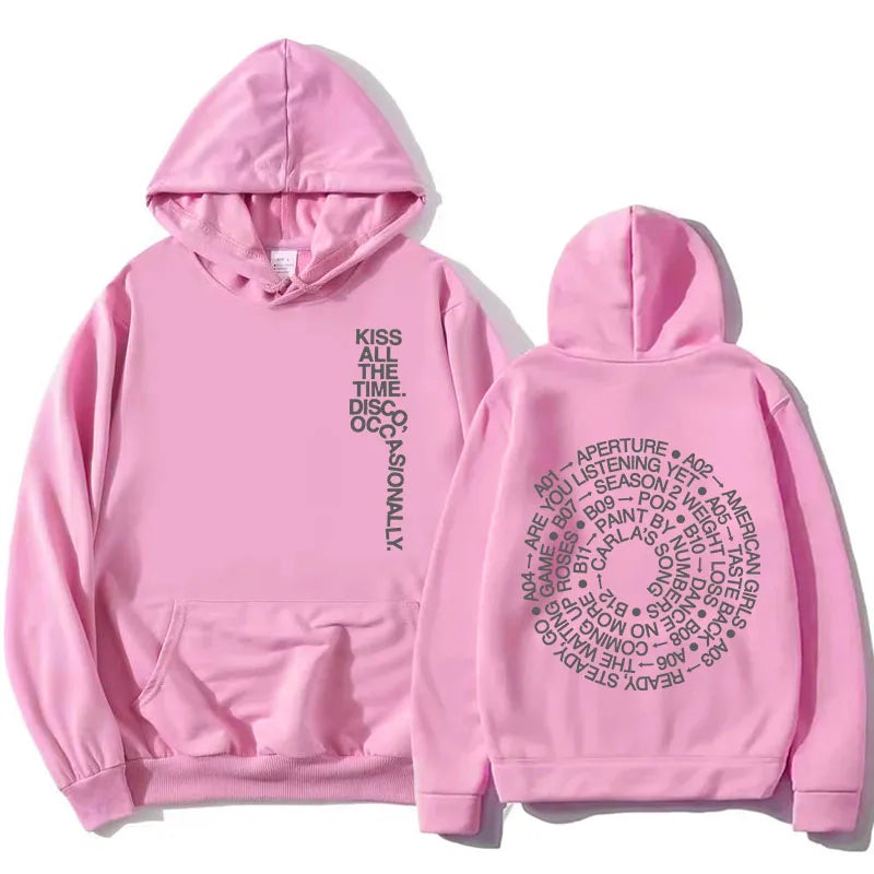 Hoodie Unisex mit Kapuze Kängurutasche und Rückendruck
