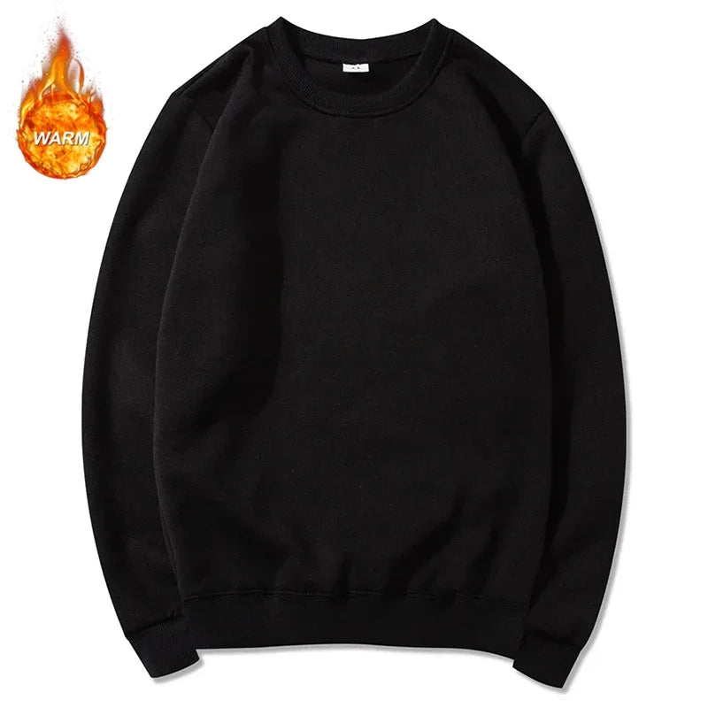 Unisex basic sweatshirt met ronde hals, effen