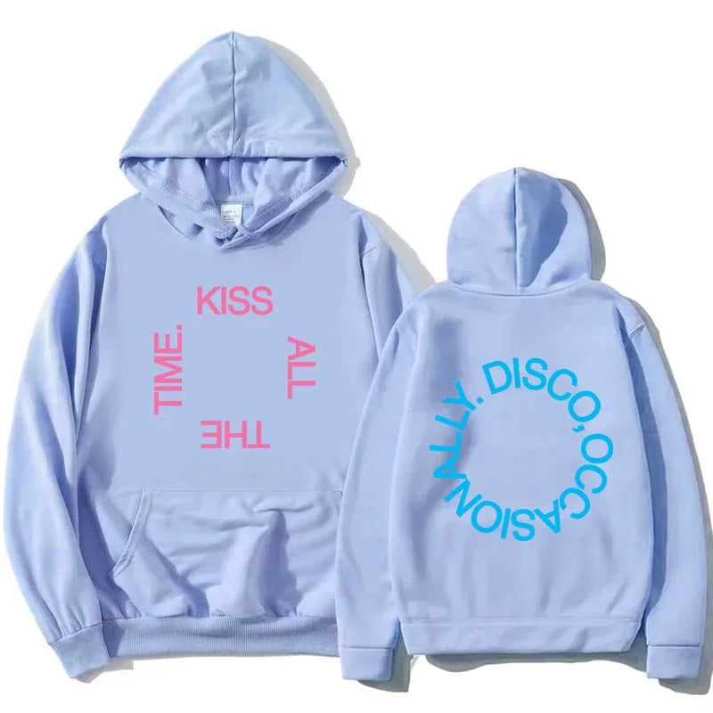 Hoodie Unisex mit Kapuze Kängurutasche und Rückendruck