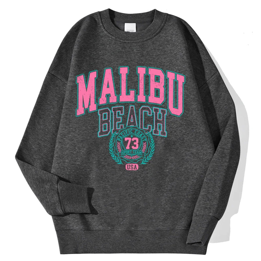 Unisex sweatshirt met lange mouwen, ronde hals en logo-opdruk, casual top