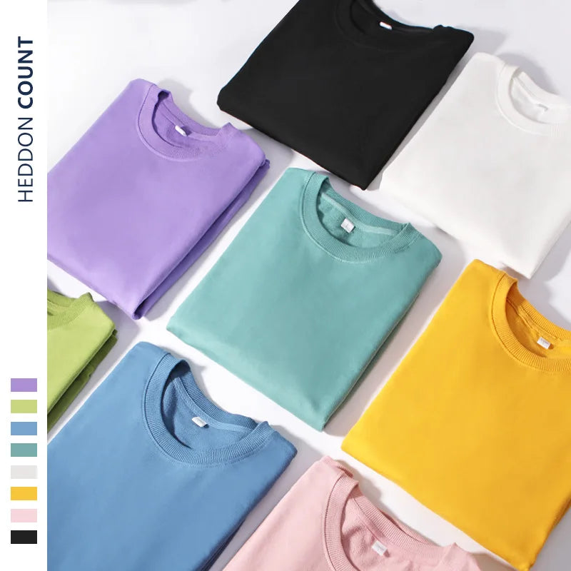 Unisex basic sweatshirt met ronde hals, lange mouwen, effen, geribde boorden, casual trui