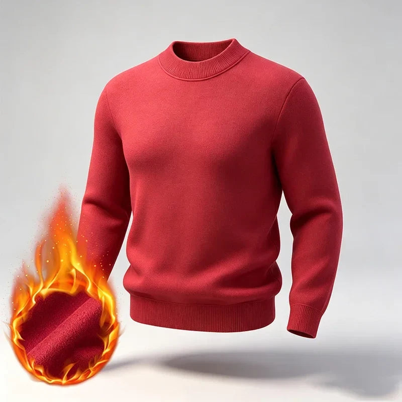Heren coltrui, sweatshirt en shirt met lange mouwen in thermische look