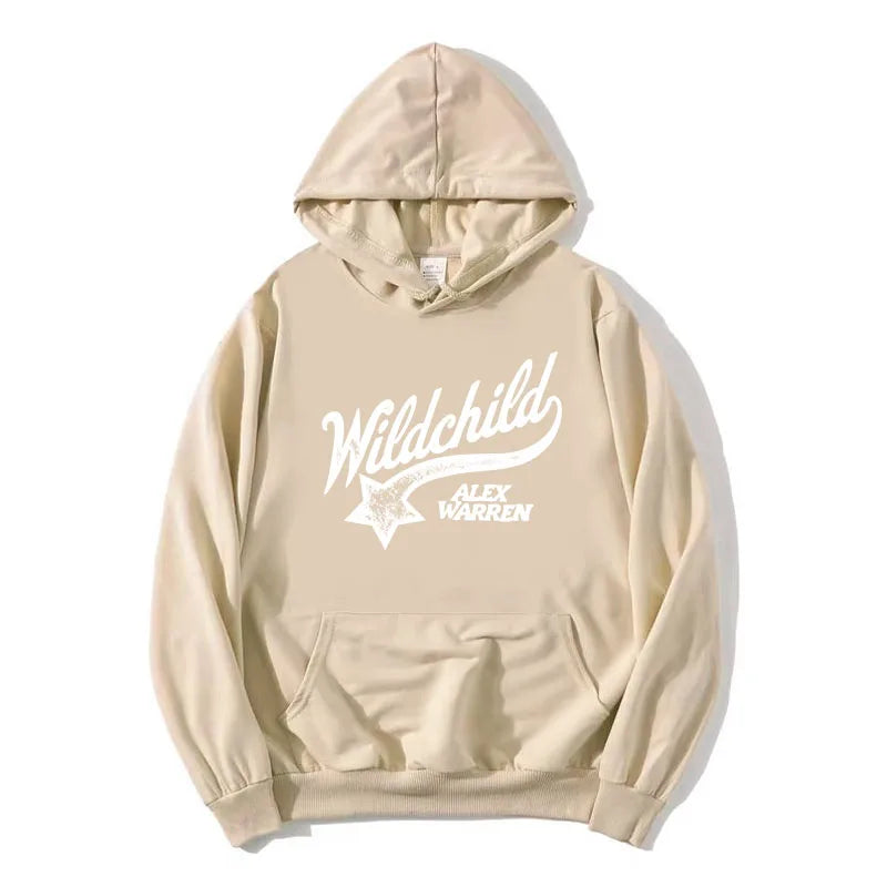 Hoodie mit Wildchild Alex Warren Aufdruck Kängurutasche Kapuzenpullover
