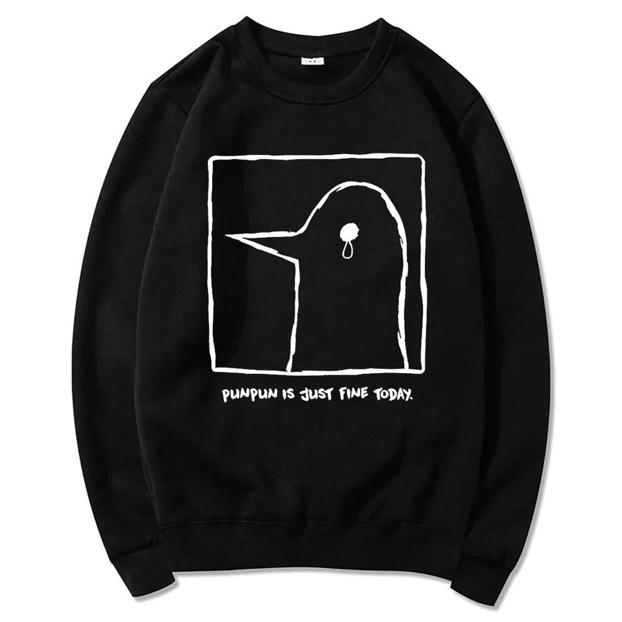 Hoodie met eendenprint en kangoeroezak - verschillende kleuren