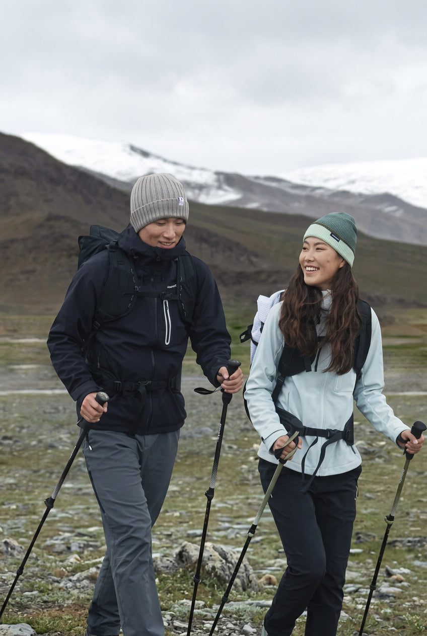 Wandeljas met capuchon voor outdooractiviteiten