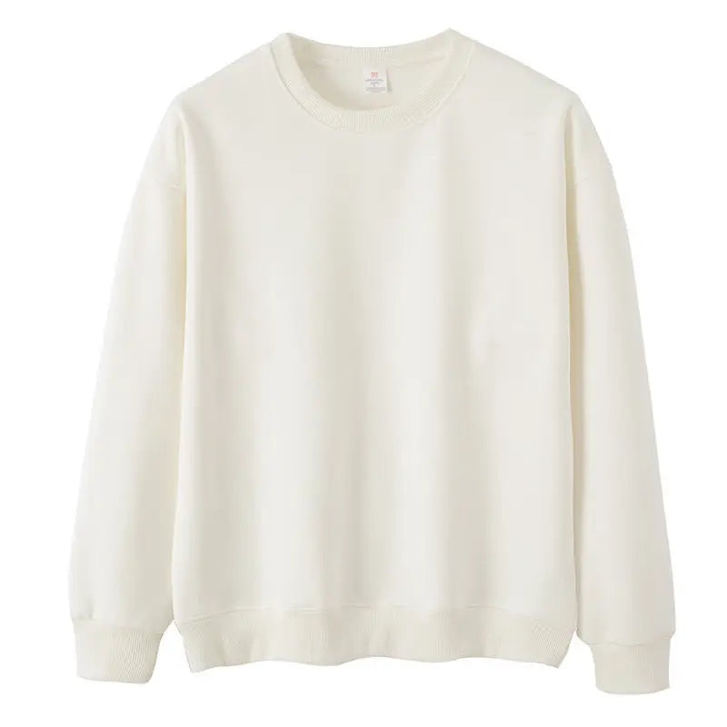 Unisex Langarm Sweatshirt Pullover mit Rundhals und Bündchen