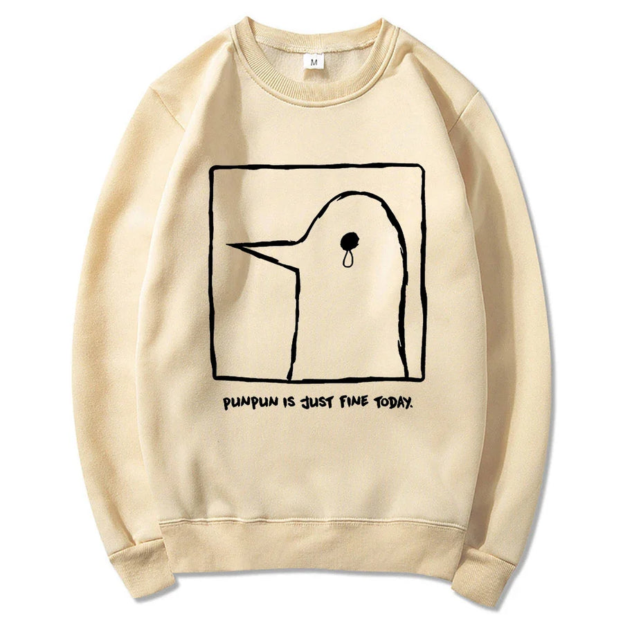 Hoodie met eendenprint en kangoeroezak - verschillende kleuren