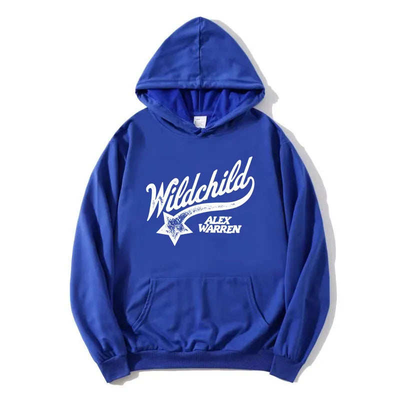 Hoodie mit Wildchild Alex Warren Aufdruck Kängurutasche Kapuzenpullover