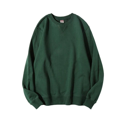 Unisex sweatshirt met ronde hals, lange mouwen, katoenmix, gemêleerd grijs