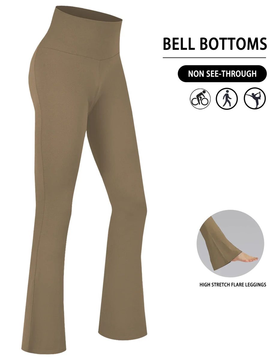 Flared yogalegging voor dames met hoge taille