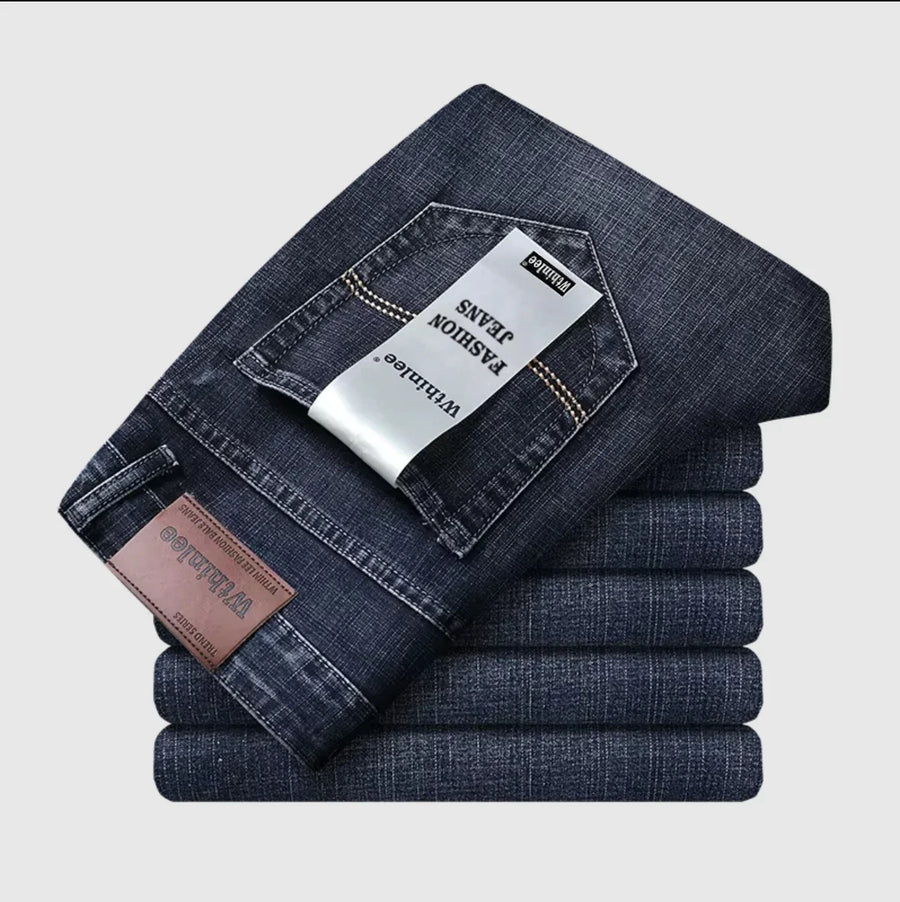 Herren Jeans Hose Regular Fit Blau Schwarz Gefüttert Ungefüttert