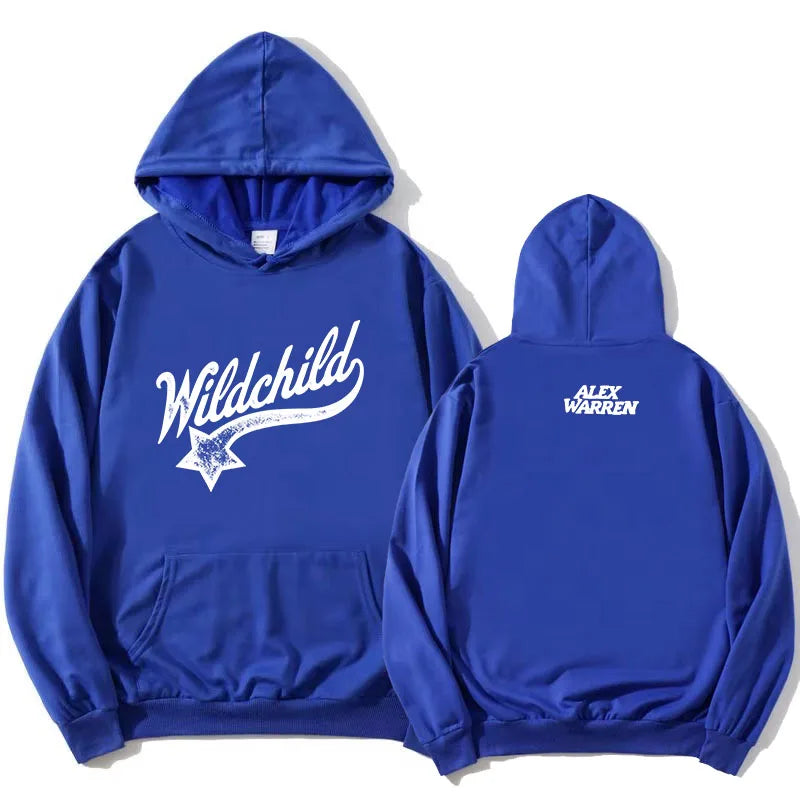 Hoodie mit Wildchild Alex Warren Aufdruck Kängurutasche Kapuzenpullover