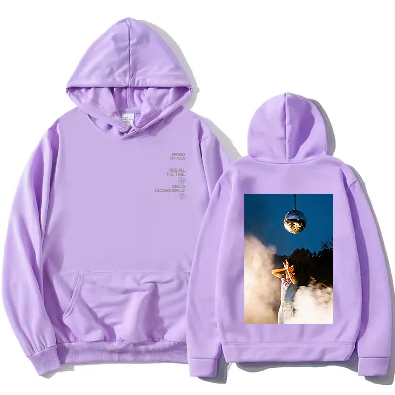 Hoodie Unisex mit Kapuze Kängurutasche und Rückendruck