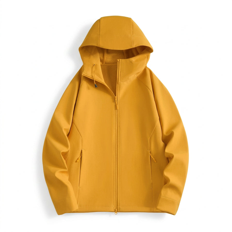 Unisex Kapuzenjacke Reißverschluss Windbreaker Freizeit Sport Lila