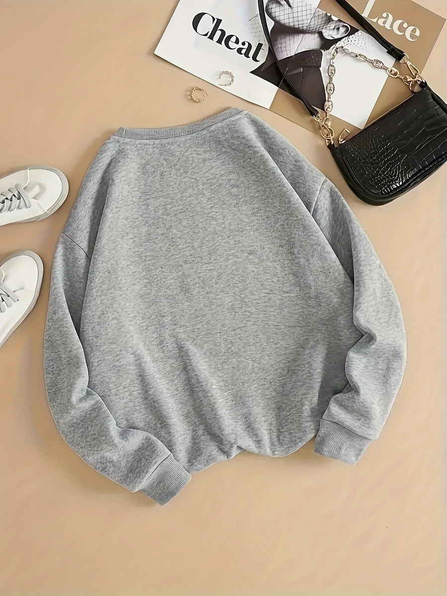 Unisex sweatshirt Brooklyn New York met ronde hals, grijs