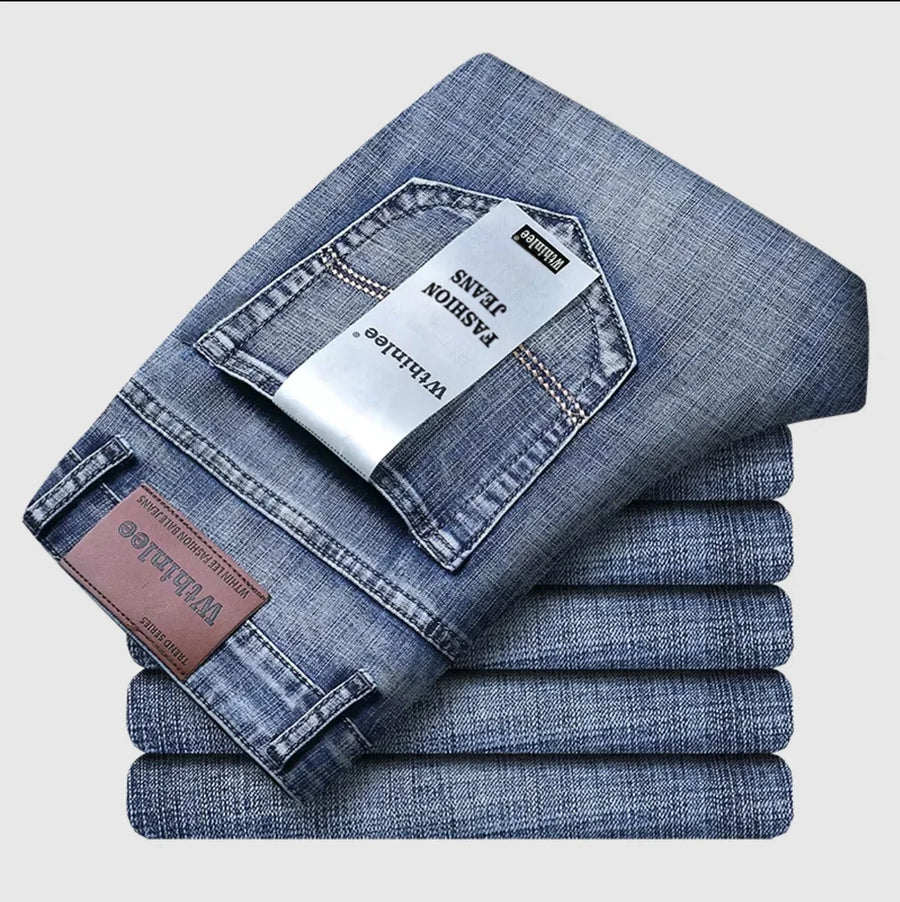 Herren Jeans Hose Regular Fit Blau Schwarz Gefüttert Ungefüttert