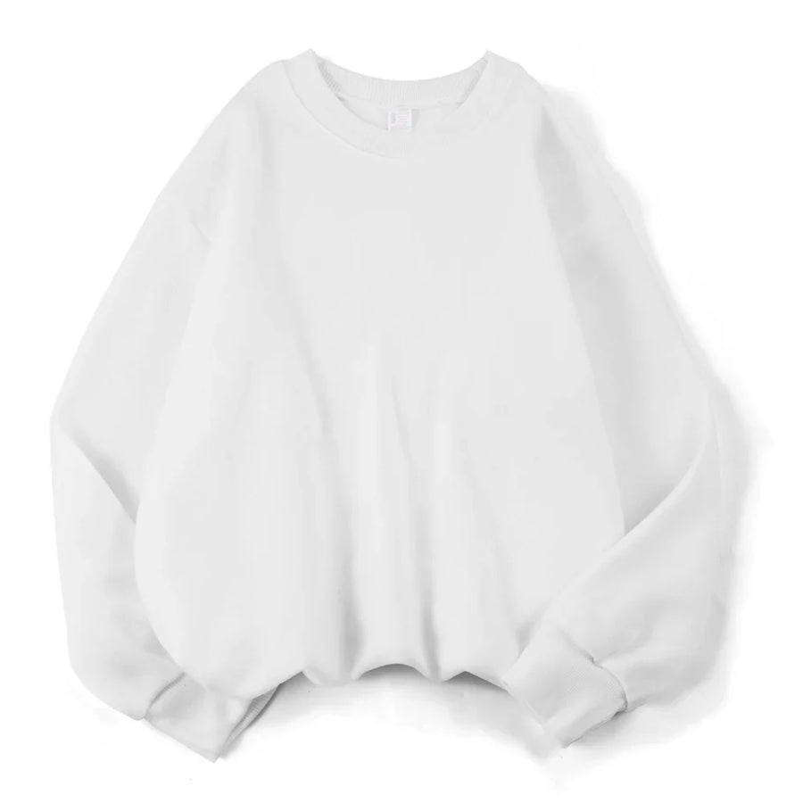 Unisex oversized sweatshirt met ronde hals en lange mouwen