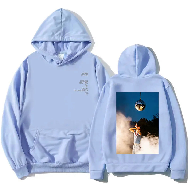 Hoodie Unisex mit Kapuze Kängurutasche und Rückendruck