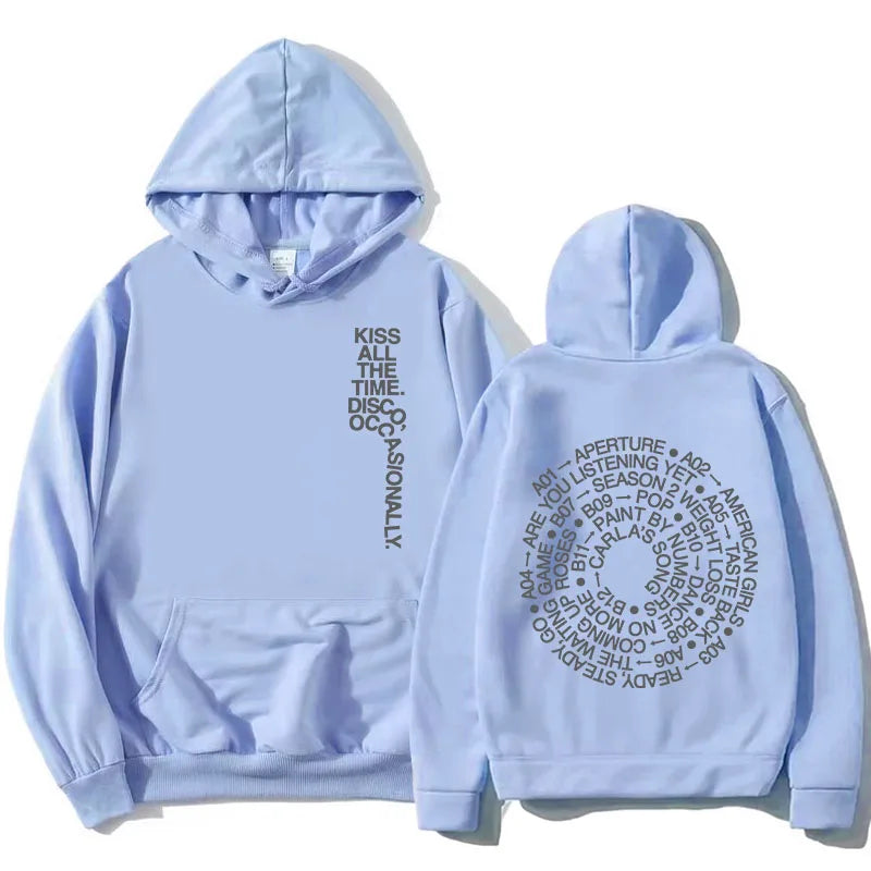 Hoodie Unisex mit Kapuze Kängurutasche und Rückendruck