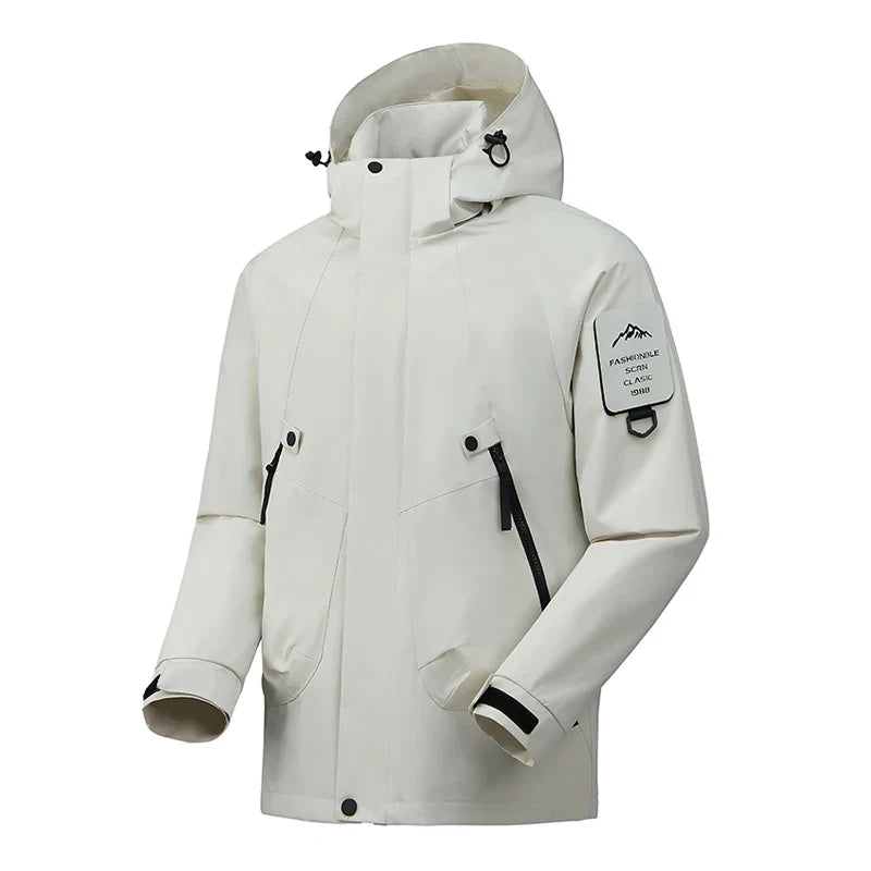 Unisex Outdoorjacke mit Kapuze, wasserdicht & winddicht, viele Farben