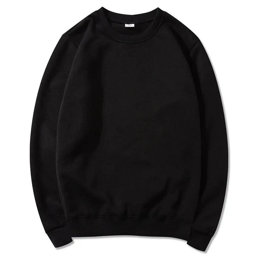 Uniseks basic sweatshirt met ronde hals en lange mouwen