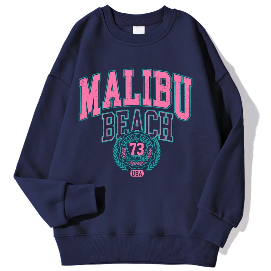 Unisex sweatshirt met lange mouwen, ronde hals en logo-opdruk, casual top