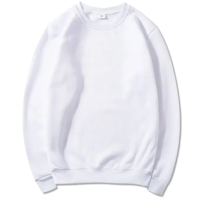 Uniseks basic sweatshirt met ronde hals en lange mouwen