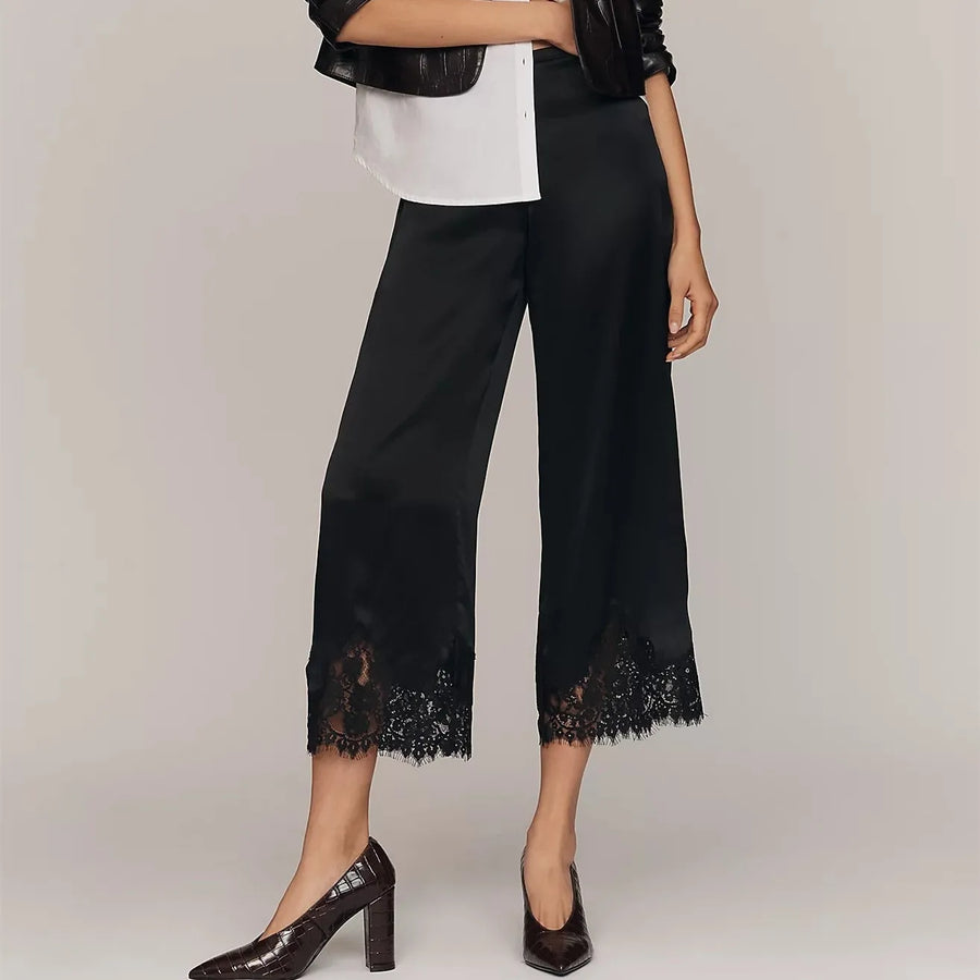 Damesculotte met kant, elegante snit