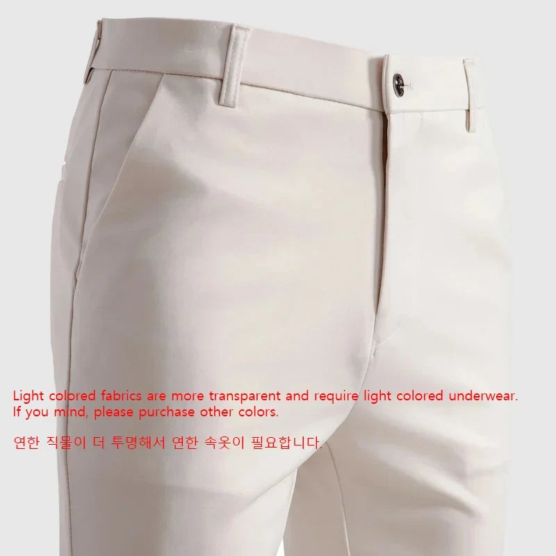 Herren Freizeithose Business Freizeithose mit geradem Bein
