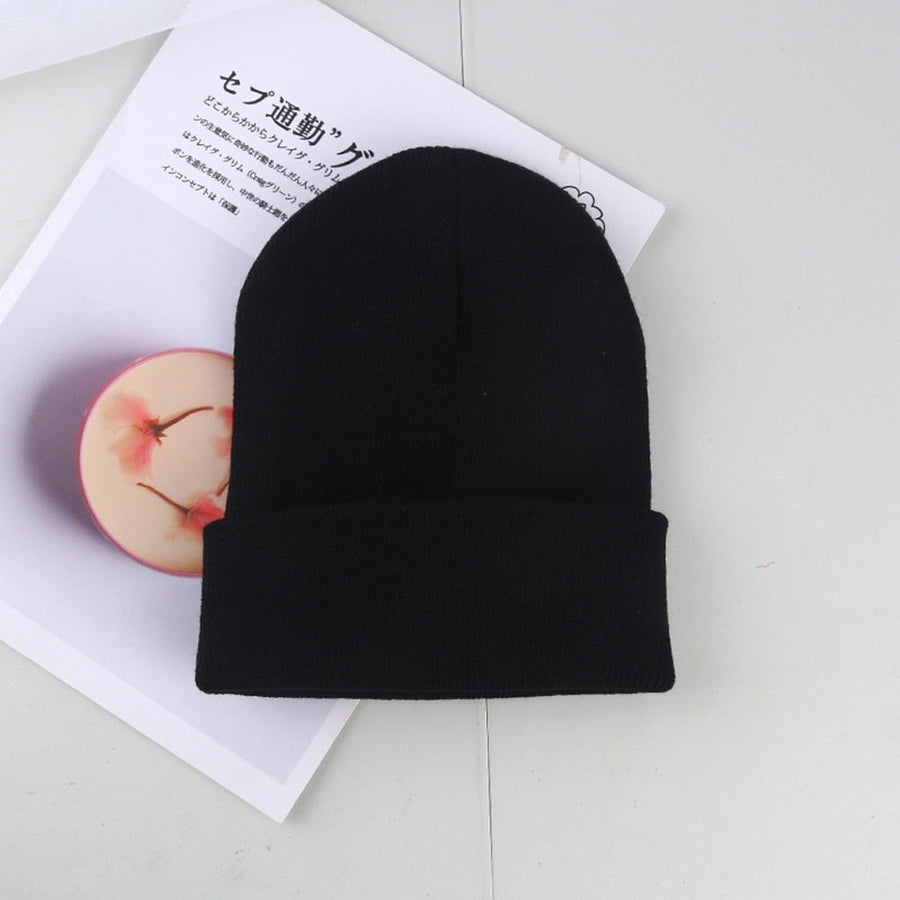 Unisex Strickmütze Beanie mit Umschlag - Winter