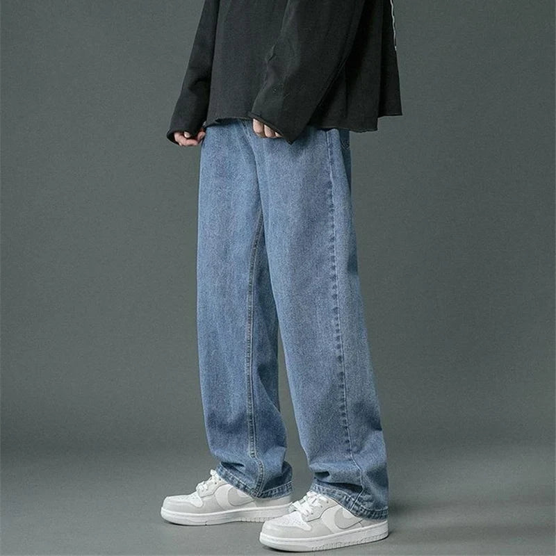 Loose-fitjeans met rechte pijpen voor heren
