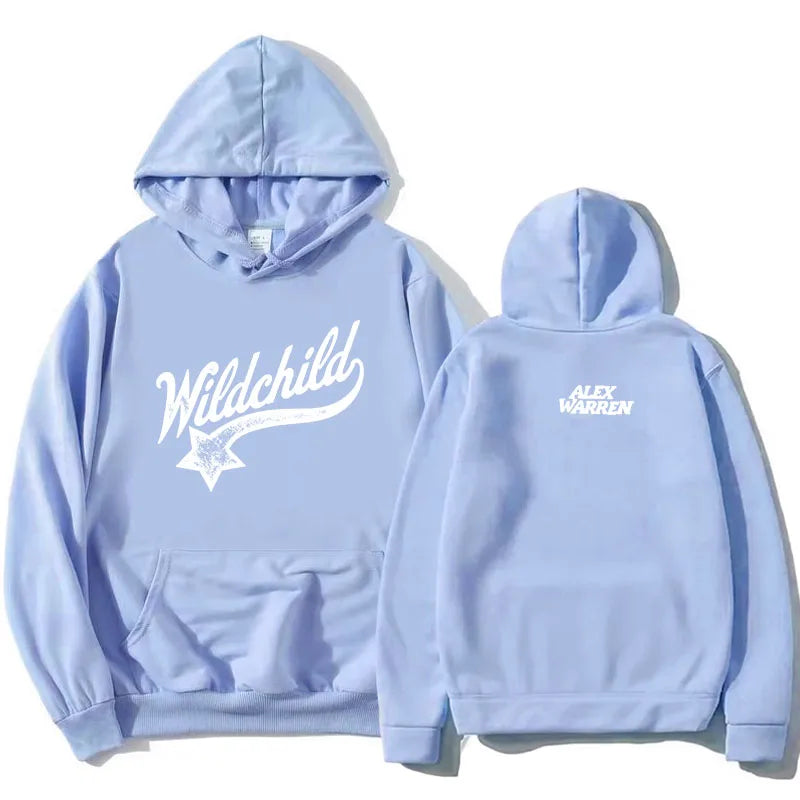 Hoodie mit Wildchild Alex Warren Aufdruck Kängurutasche Kapuzenpullover