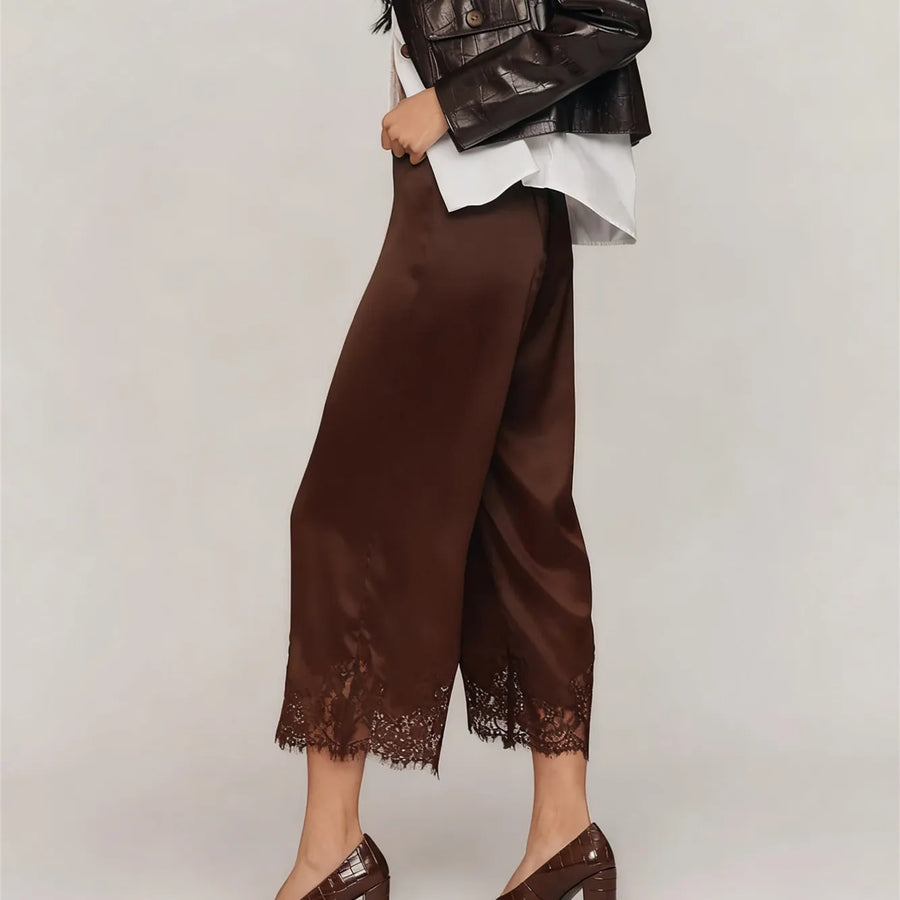 Damesculotte met kant, elegante snit