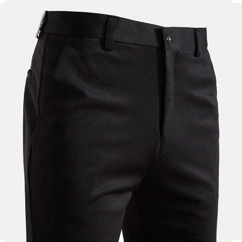 Herren Freizeithose Business Freizeithose mit geradem Bein