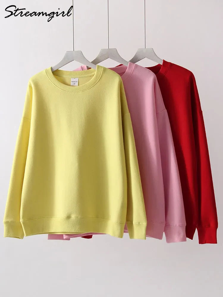 Unisex sweatshirt met lange mouwen, ronde hals, vrijetijdstrui