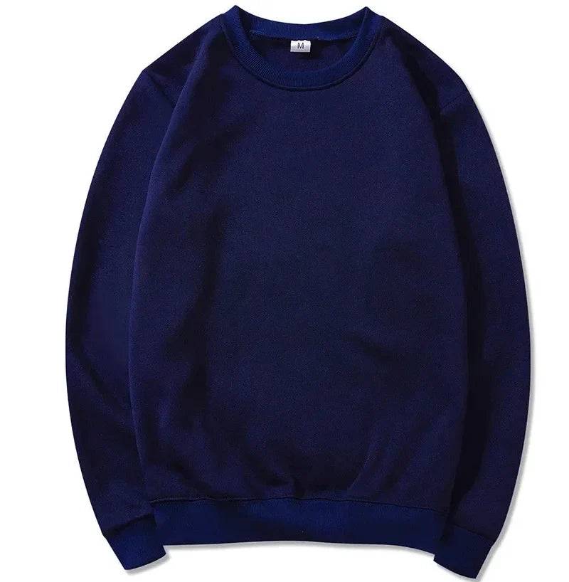 Uniseks basic sweatshirt met ronde hals en lange mouwen