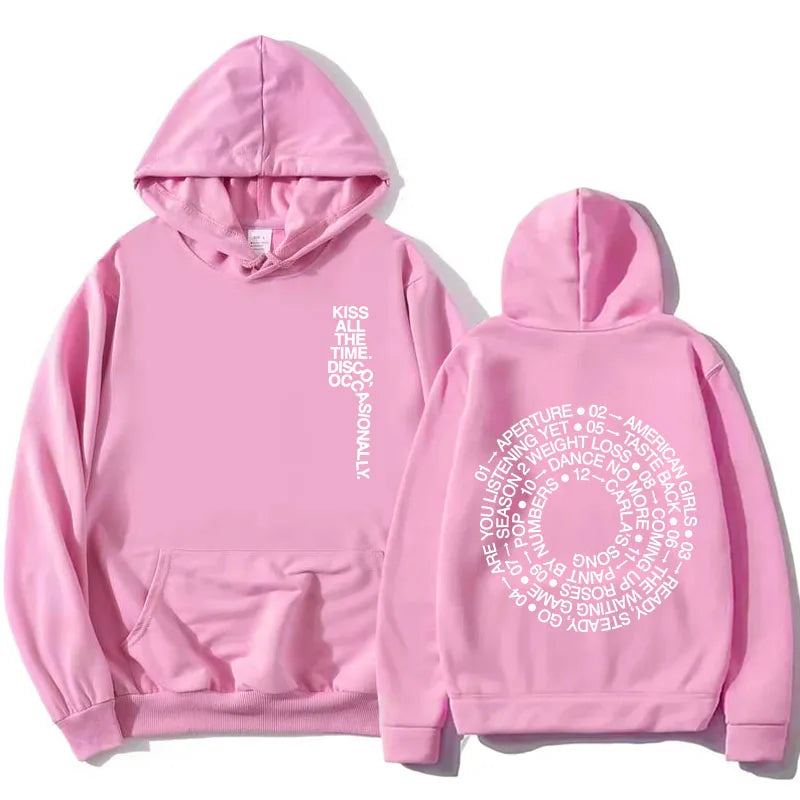 Hoodie Unisex mit Kapuze Kängurutasche und Rückendruck